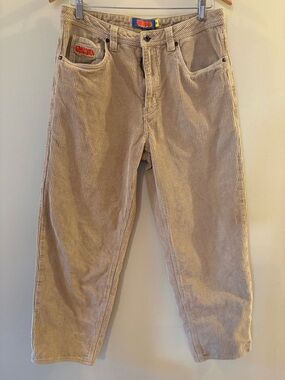 Empyre, Relax Style, Beige Corduroy Men’s skateboard, streetwear jeans, Size 30.